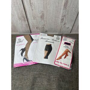 Vintage Panty Hose and Knee Highs Various Colors Mixed Lot Size Med-Queen 3 pks